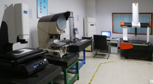 Testing room for plastic parts